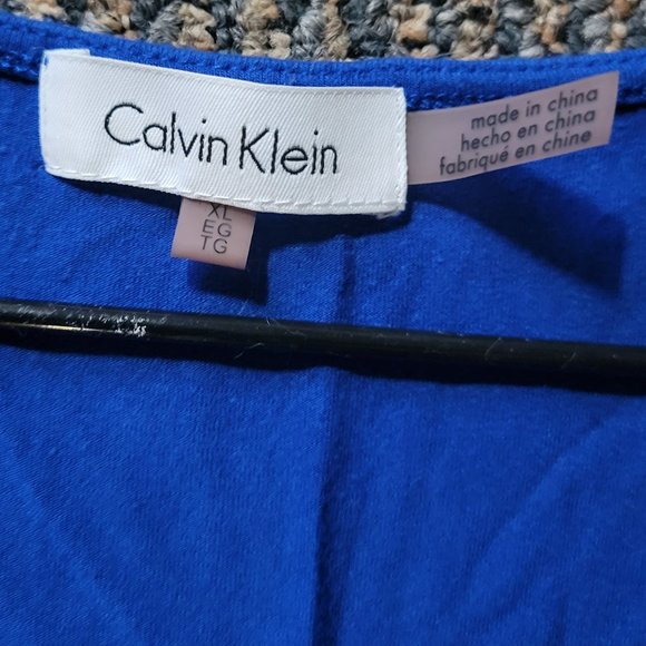 Calvin Klein Soft Cobalt Blue Tank Top Size XL - Picture 4 of 6